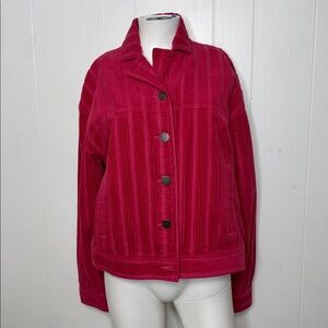 Cabi pink corduroy jacket coat size S